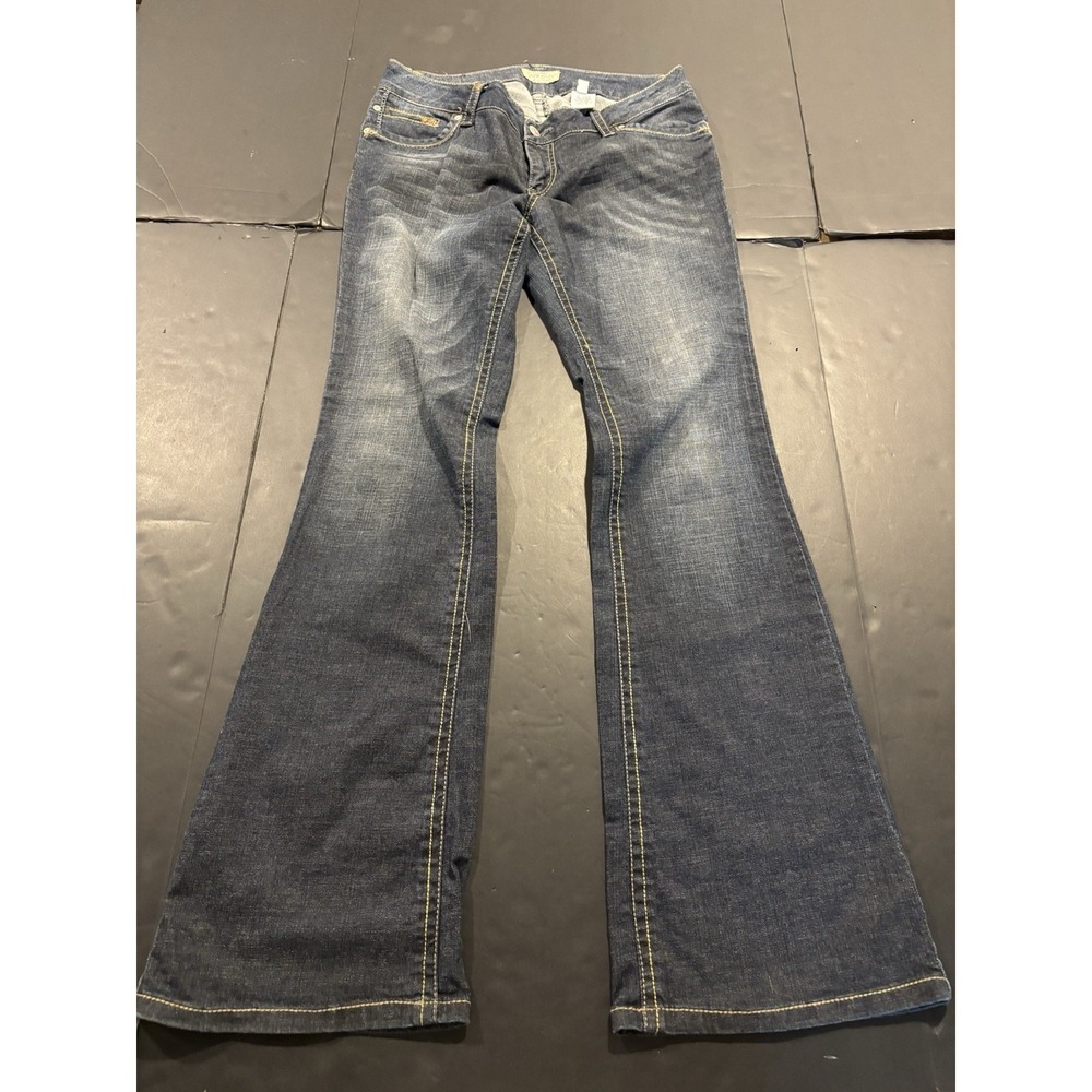 Paris Blues Y2K Low Rise Bootcut Flare Denim Jeans Size 13